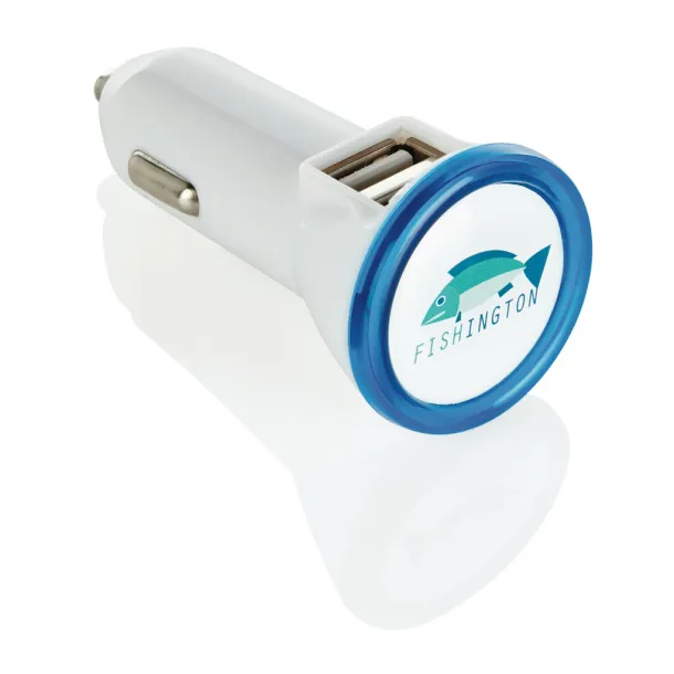  Powerful dual port car charger - XD Collection Blue White