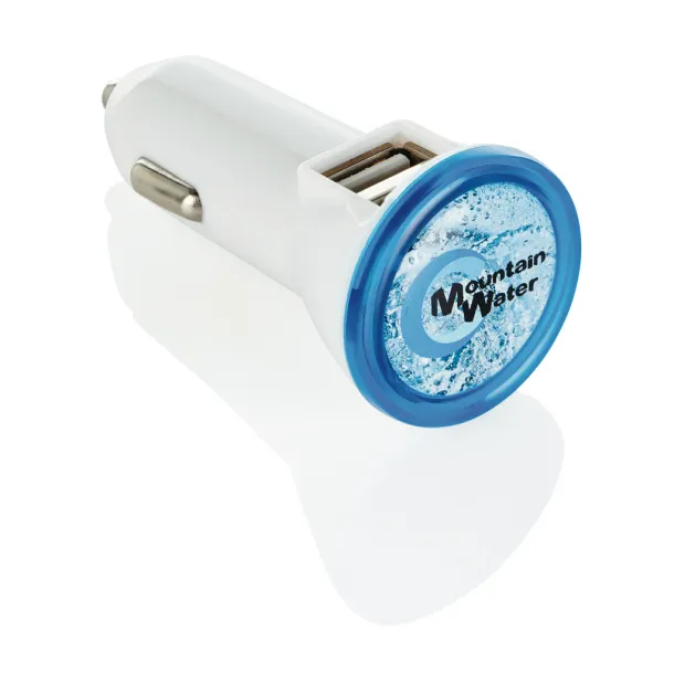  Powerful dual port car charger - XD Collection Blue White