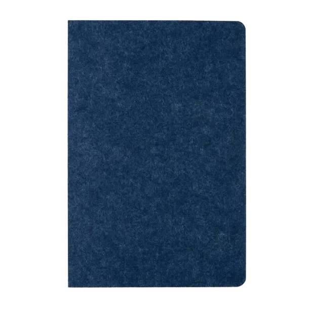  Phrase GRS certified recycled felt A5 notebook - XD Collection Blue 