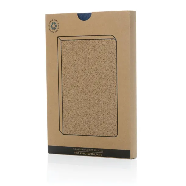  Phrase notes od GRS certificiranog recikliranog filca, A5 - XD Collection Plava 