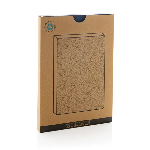  Phrase notes od GRS certificiranog recikliranog filca, A5 - XD Collection Plava 