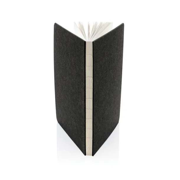  Phrase notes od GRS certificiranog recikliranog filca, A5 - XD Collection Crna