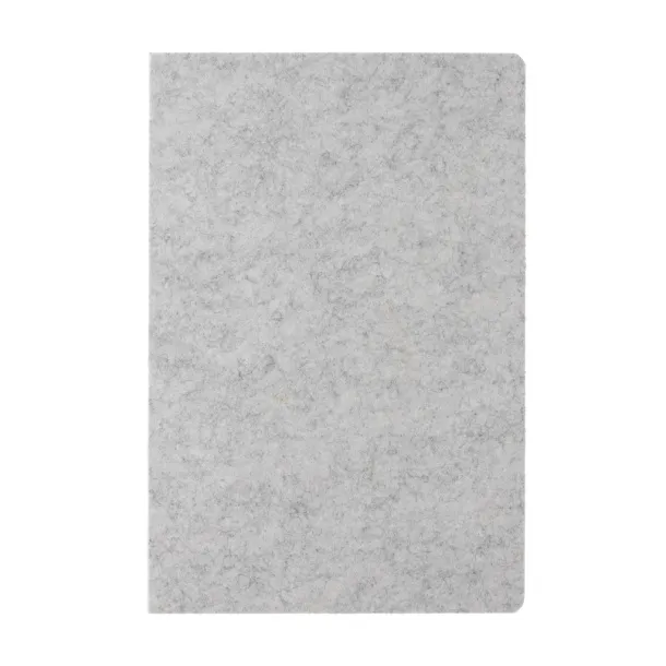  Phrase GRS certified recycled felt A5 notebook - XD Collection Grey 