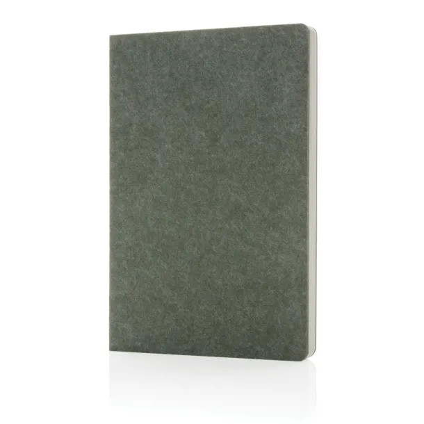  Phrase GRS certified recycled felt A5 notebook - XD Collection Green 