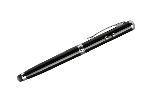 QUATRO kemijska olovka touch i laserski pokazivač BLACK