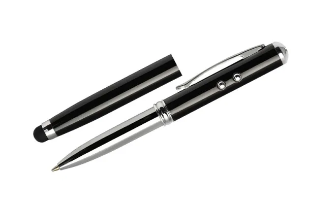 QUATRO kemijska olovka touch i laserski pokazivač BLACK