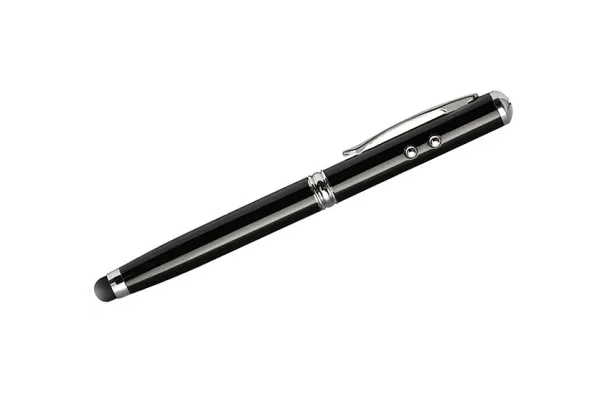 QUATRO kemijska olovka touch i laserski pokazivač BLACK