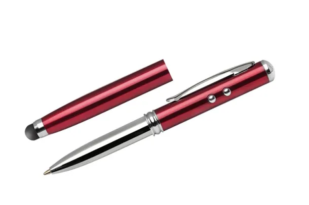 QUATRO Touch pen and laser pointer Red