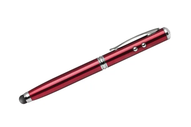 QUATRO Touch pen and laser pointer Red