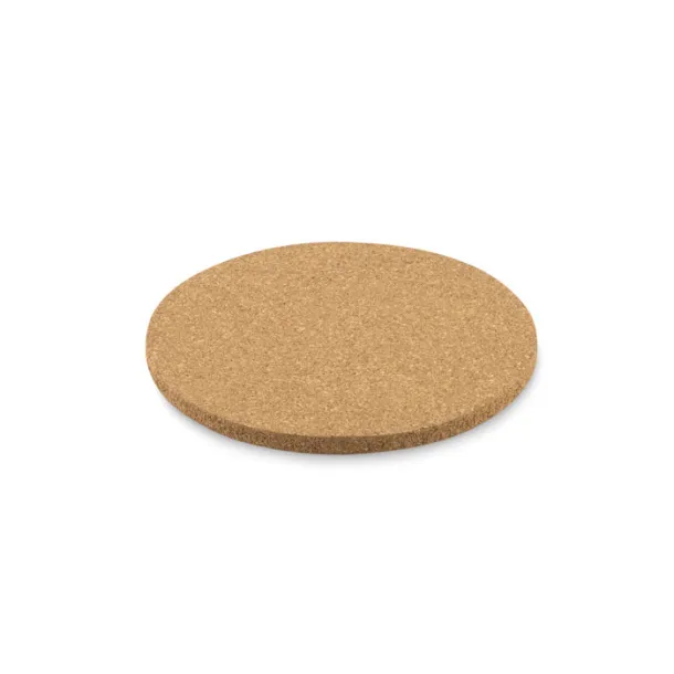 BIERPON Round cork coaster Wood