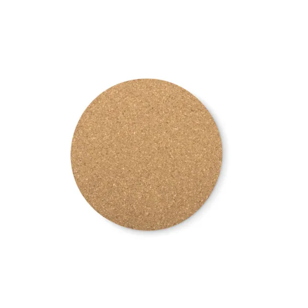 BIERPON Round cork coaster Wood