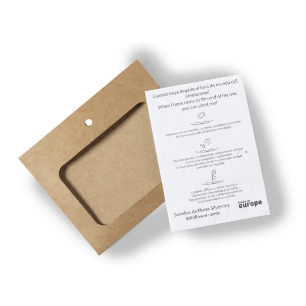  Badge with wildflower seeds neutral