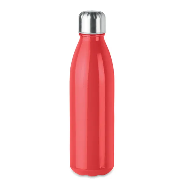 ASPEN GLASS Glass drinking bottle 650ml Red