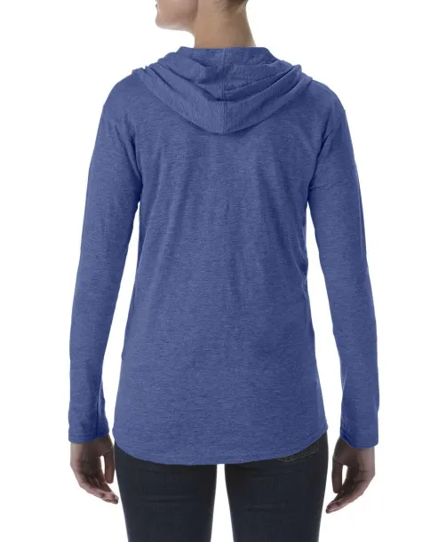  WOMEN'S TRI-BLEND FULL-ZIP HOODED JACKET - Anvil Heather Blue