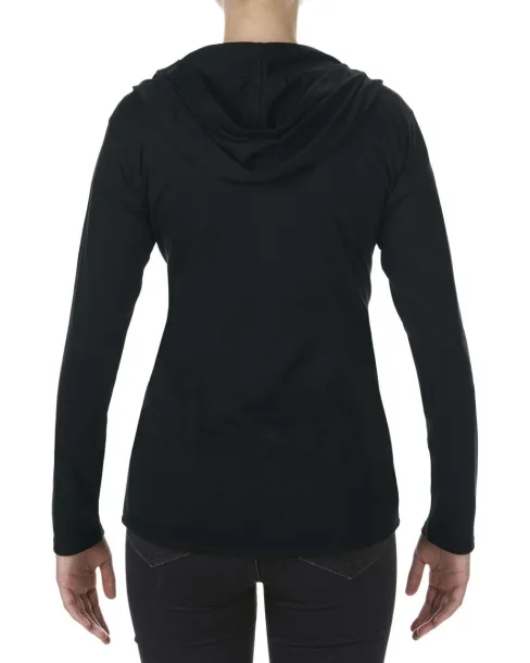  WOMEN'S TRI-BLEND FULL-ZIP HOODED JACKET - Anvil Black