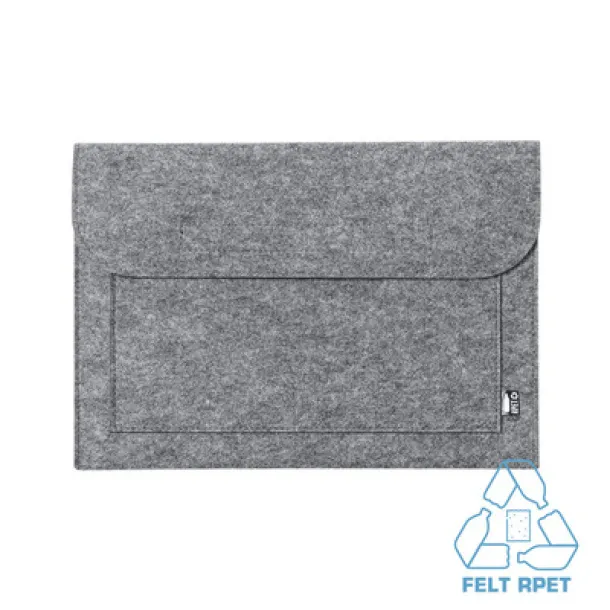  Felt RPET conference folder, 15" laptop case graphite