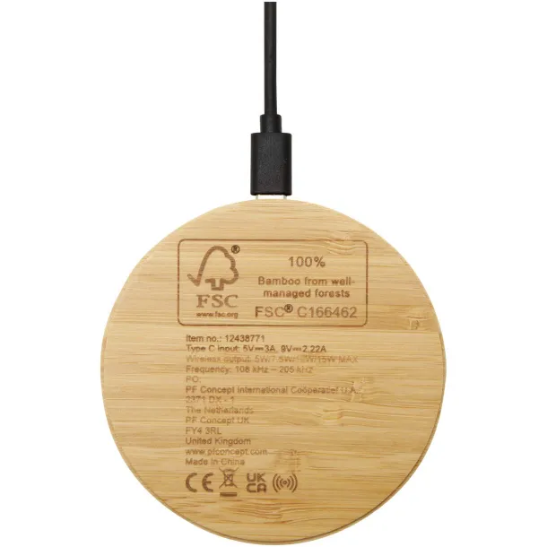 Essence 15W bamboo wireless charging pad Wood
