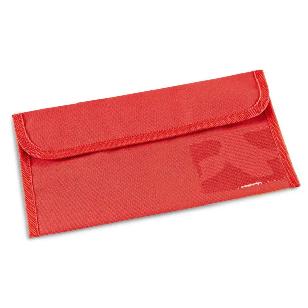 AIRLINE Travel document bag Red