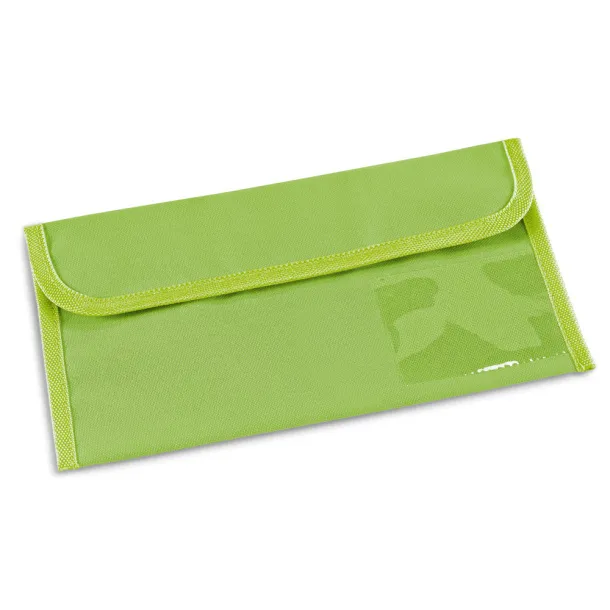 AIRLINE Travel document bag Light green