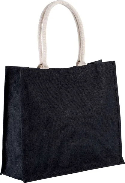  JUTE BEACH BAG - Kimood Black