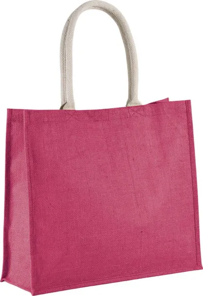  JUTE BEACH BAG - Kimood Fuchsia