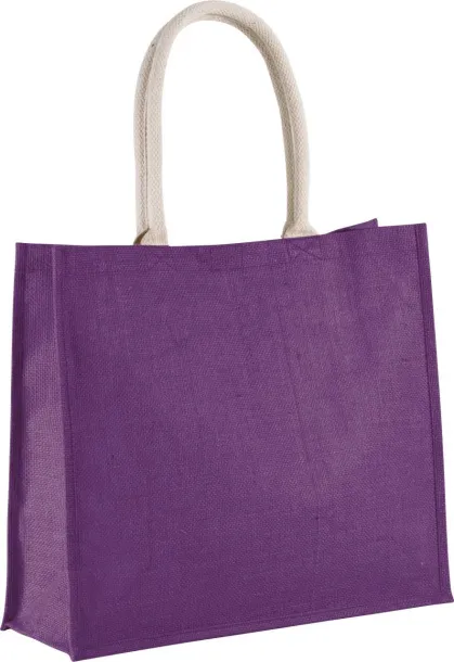  JUTE BEACH BAG - Kimood Plum Violet