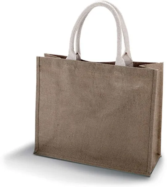  JUTE BEACH BAG - Kimood Cappuccino