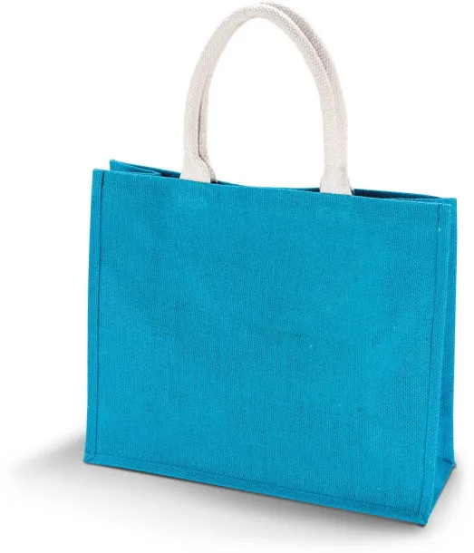  JUTE BEACH BAG - Kimood Turquoise