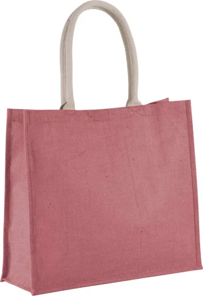  JUTE BEACH BAG - Kimood Light Marsala