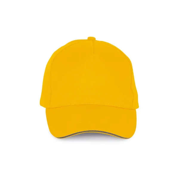  5 PANELS COTTON SANDWICH CAP - K-UP Yellow Slate Grey