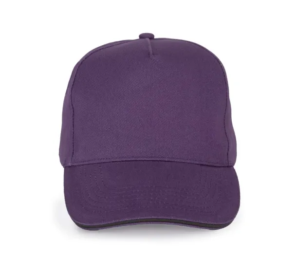  5 PANELS COTTON SANDWICH CAP - K-UP Ljubičasta Tamno siva