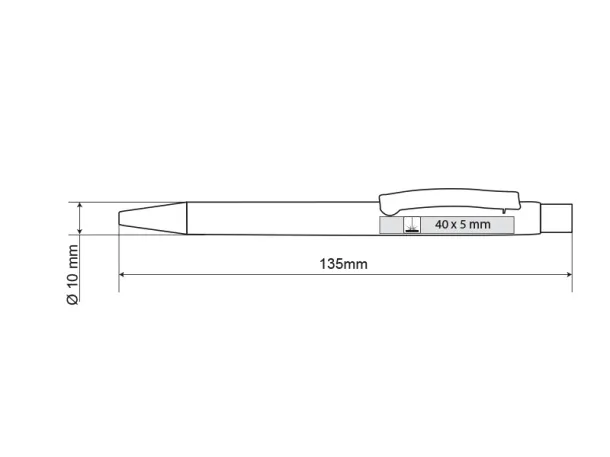 TITANIUM metal ball pen Gray