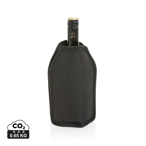 Vino AWARE™ RPET wine cooler sleeve - XD Collection Black 