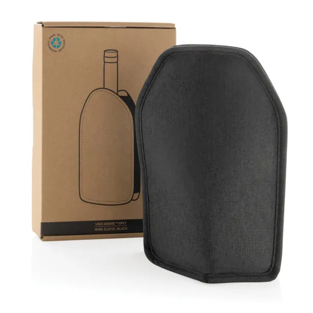 Vino AWARE™ RPET wine cooler sleeve - XD Collection Black 