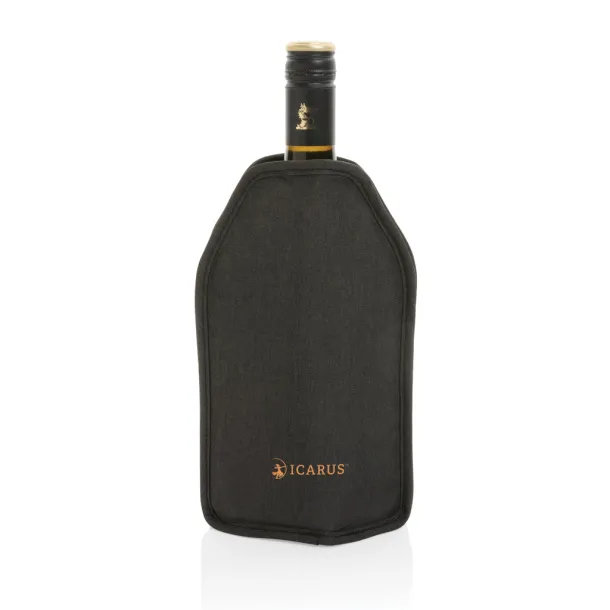 Vino AWARE™ RPET wine cooler sleeve - XD Collection Black 