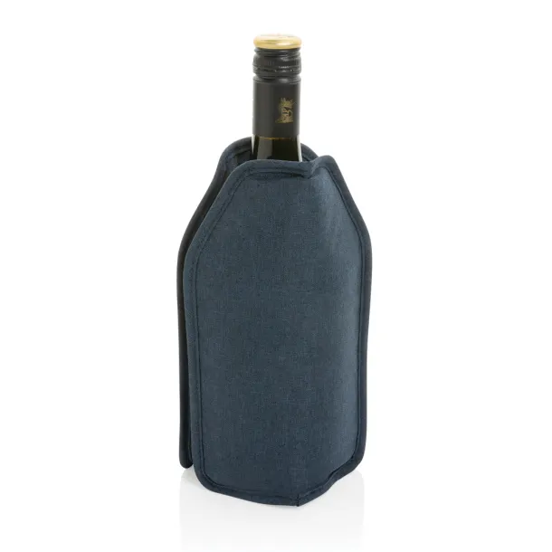 Vino AWARE™ RPET wine cooler sleeve - XD Collection navy, white