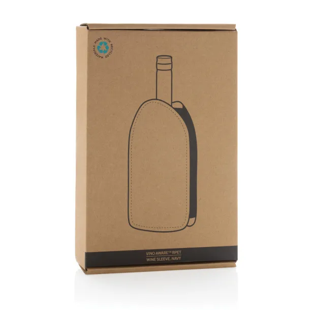 Vino AWARE™ RPET wine cooler sleeve - XD Collection navy