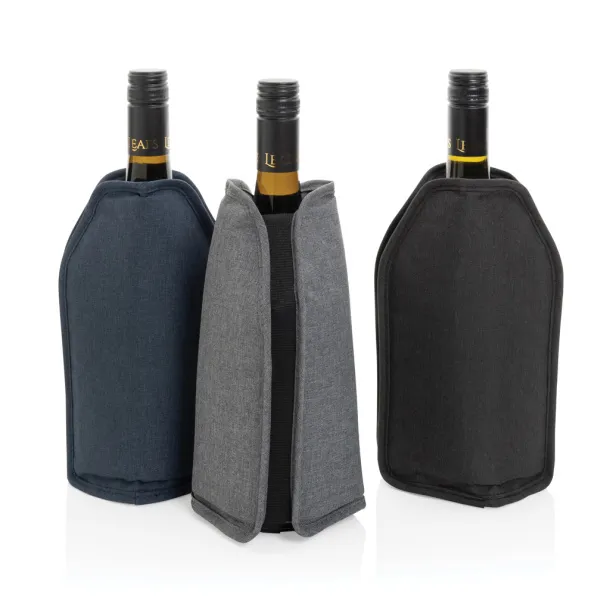 Vino AWARE™ RPET wine cooler sleeve - XD Collection navy, white