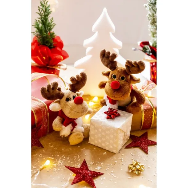 Remo Cream Plush reindeer beige