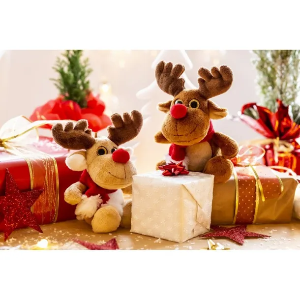 Remo Cream Plush reindeer beige