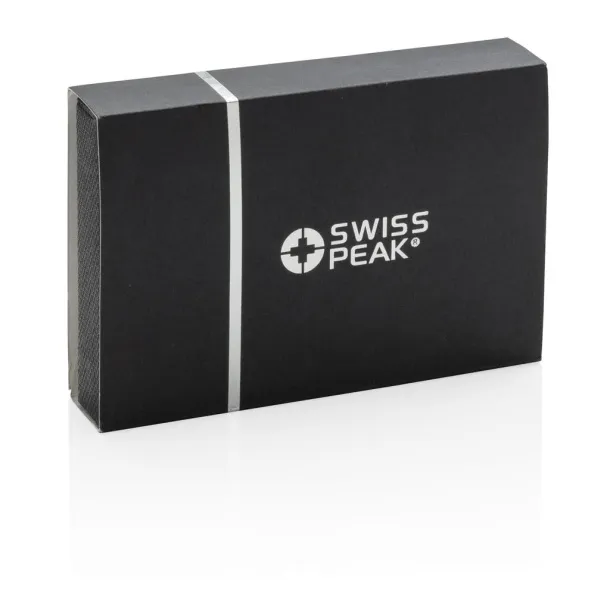  Swiss Peak RFID anti-skimming card holder - Swiss Peak Black 