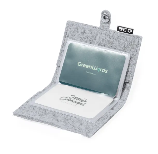 Mercel RPET credit card holder Grey