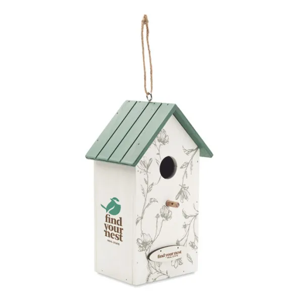 GREENJAY Bird house in plywood White