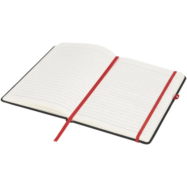 Noir medium notebook Solid black Red