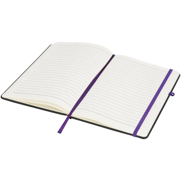 Noir medium notebook Solid black Purple