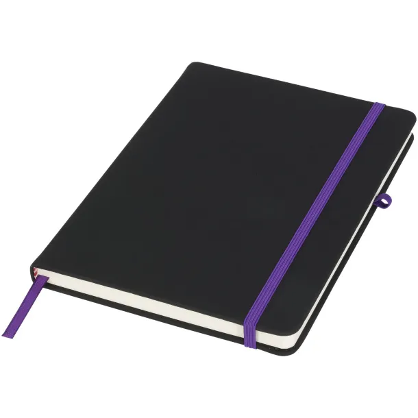 Noir medium notebook Solid black Purple