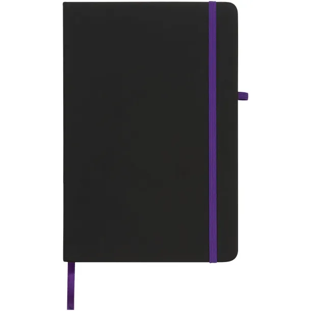 Noir medium notebook Solid black Purple