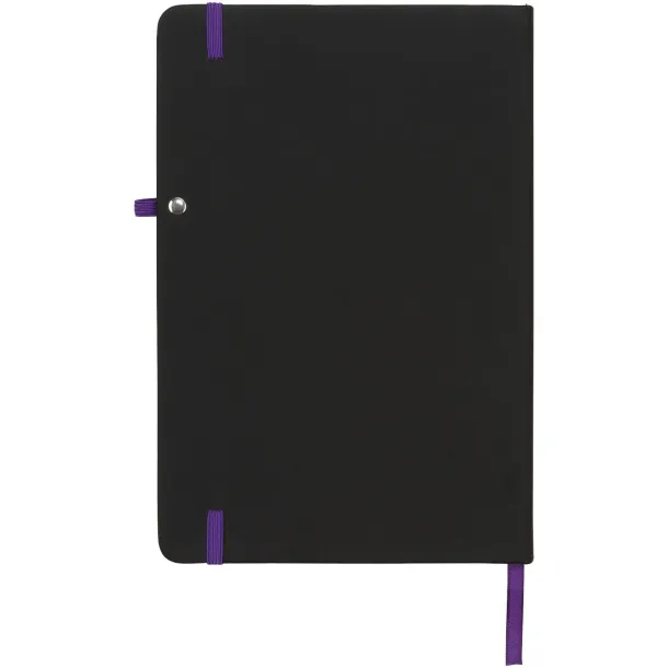 Noir medium notebook Solid black Purple