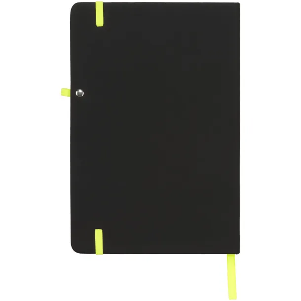 Noir medium notebook Solid black Lime