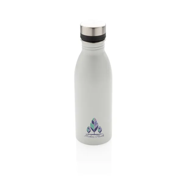  RCS Recycled stainless steel deluxe water bottle - XD Collection White 